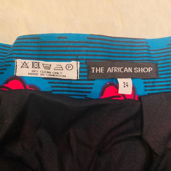 The African Shop Size 24 Plus Blue and Pink Skirt - Picture 2 of 4